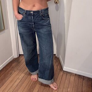 Citizens Of Humanity Dark Blue Ayla Baggy Jeans